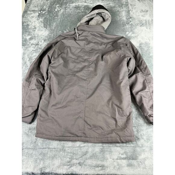 Dickies Sherpa Lined Hooded Work Jacket Gray Size Large L 42-44 Excellent - Picture 10 of 12